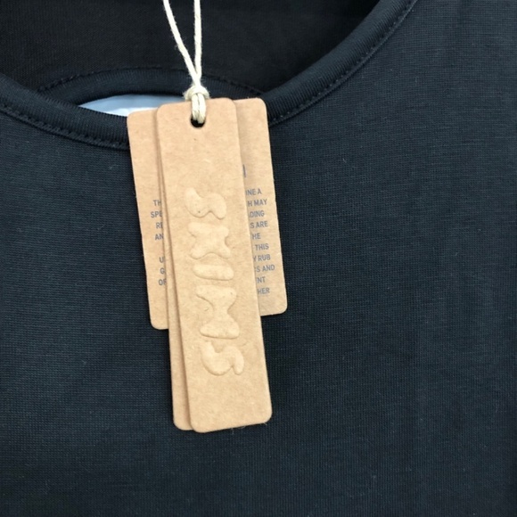 Skims Black Onyx Smooth Lounge Maxi Dress Open Back 2X - Picture 3 of 12